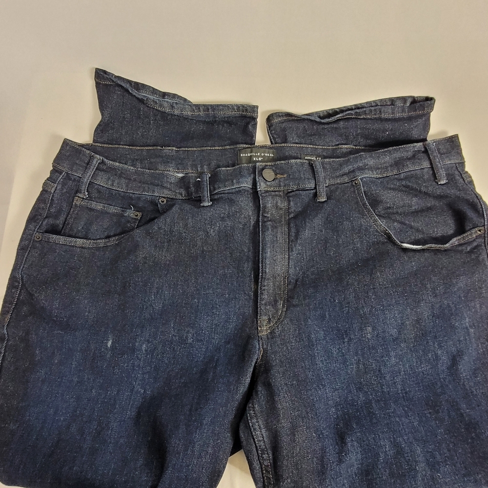 Shaquille O'Neal Extra Large Athletic Fit Dark Wash 50x 30 Jeans - Picture 13 of 16